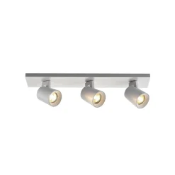 Arcchio Iavo plafondspot, hoekig, wit, 3-lamps