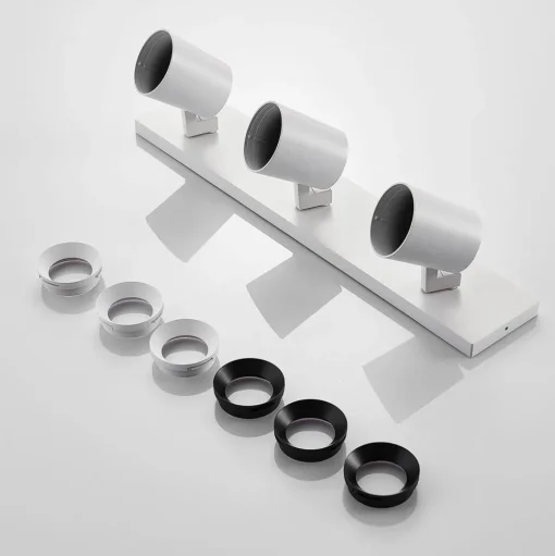 Arcchio Iavo plafondspot, hoekig, wit, 3-lamps