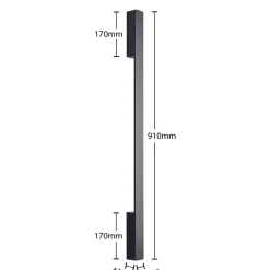 Arcchio Ivano LED wandlamp 91 cm zwart