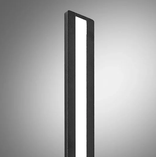 Arcchio Ivano LED wandlamp, 42,5 cm, zwart, metaal