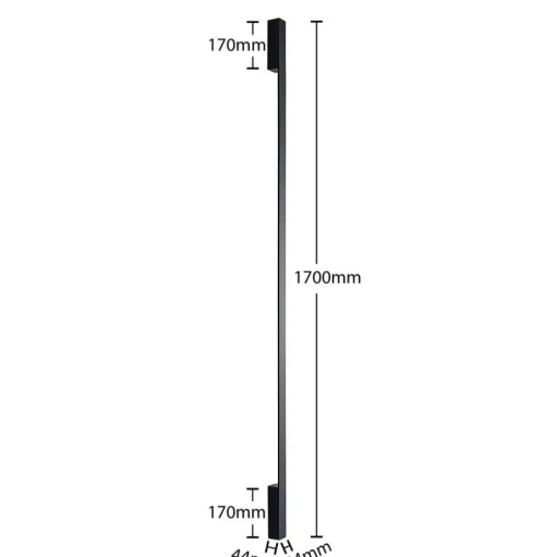 Arcchio Ivano LED wandlamp 170 cm zwart