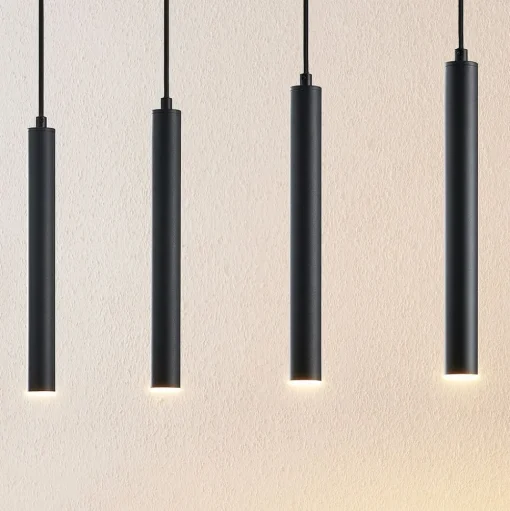 Arcchio Kammeron LED hanglamp, zwart, metaal, 80 cm