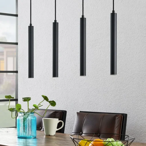 Arcchio Kammeron LED hanglamp, zwart, metaal, 80 cm