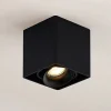 Arcchio Kubika downlight, 9 cm, zwart, 1-lamp, metaal