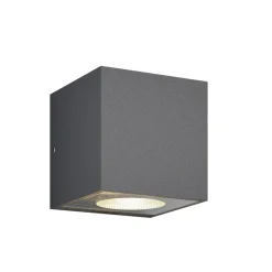 Arcchio LED buiten wandlamp Tassnim, 12 cm, antraciet, IP65