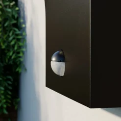 Arcchio LED buiten wandlamp Advik, antraciet, IP54, sensor