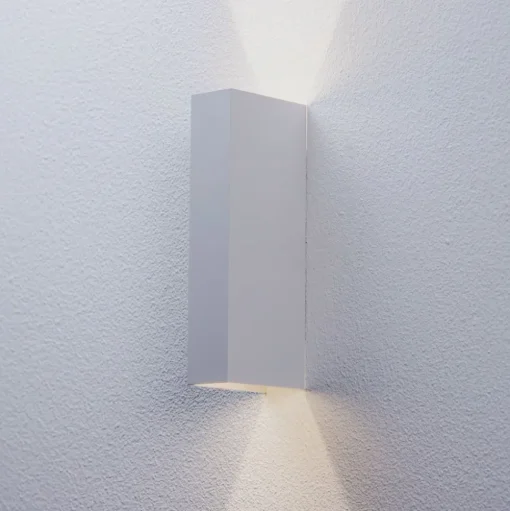 Arcchio LED buiten wandlamp Brinja, wit, metaal, IP65
