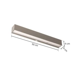 Arcchio LED buitenwandlamp Lengo, CCT, 50 cm, 1-lamp, grijs