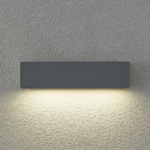 Arcchio LED buitenwandlamp Lengo, CCT, 25 cm, 1-lamp, grijs