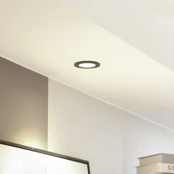 Arcchio LED downlight Aryx, zwart, 2.700K