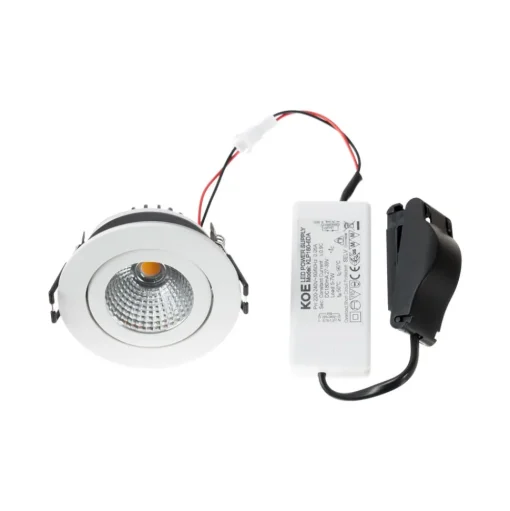 Arcchio LED downlight Jyra, wit, 3.000K