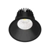 Arcchio LED downlight Niria, zwart, 3.000K