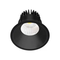 Arcchio LED downlight Niria, zwart, 3.000K