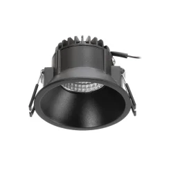 Arcchio LED downlight Niria, zwart, 3.000K