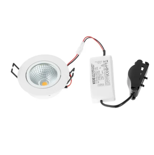 Arcchio LED downlight Zarik, wit, 3.000K