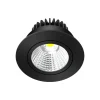 Arcchio LED downlight Zarik, zwart, 4.000K