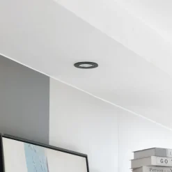 Arcchio LED downlight Zarik, zwart, 4.000K