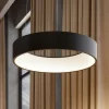 Arcchio LED hanglamp Aleksi, Ø 45 cm, zwart, metaal, CCT