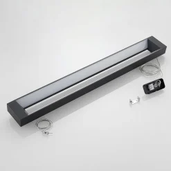 Arcchio LED hanglamp Cuna, 92 cm, zwart, metaal