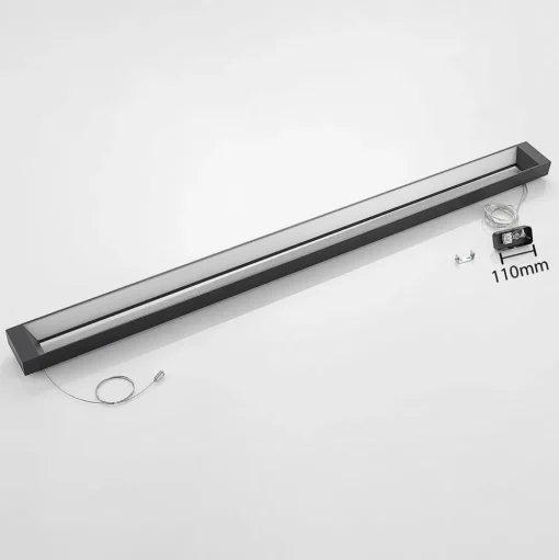 Arcchio LED hanglamp Cuna, zwart, 162cm, metaal