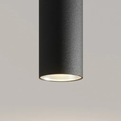 Arcchio LED hanglamp Franka, 1-lamp, Ø 4 cm, zwart