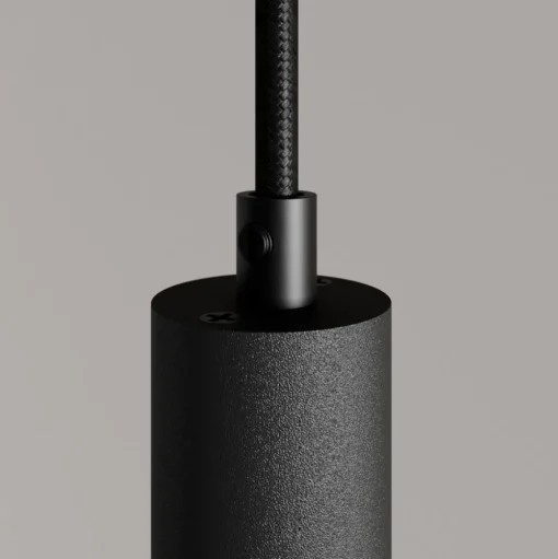 Arcchio LED hanglamp Franka, 1-lamp, Ø 4 cm, zwart