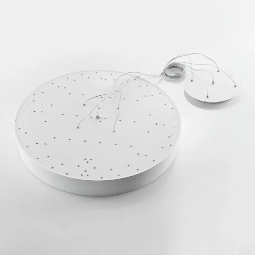 Arcchio LED hanglamp Noabelle, Ø 80 cm, wit, metaal