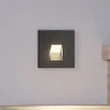 Arcchio LED inbouwlamp Vexi, 7,5 cm x 7,5 cm, zwart, CCT