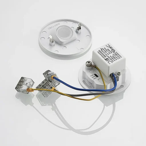 Arcchio LED inbouwlamp Vexi, Ø 7,5 cm, wit, aluminium, CCT