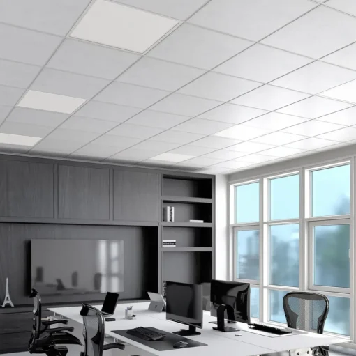 Arcchio LED inzetpaneel Vinas, 62 cm, wit, aluminium, CCT