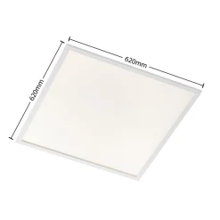 Arcchio LED inzetpaneel Vinas, 62 cm, wit, aluminium, CCT