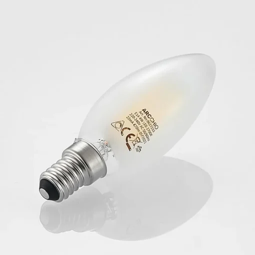 Arcchio LED kaarslamp E14, 4 W, mat, 2.700 K, dimbaar