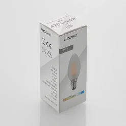 Arcchio LED kaarslamp E14, 4 W, 2.700 K, dimbaar, set van 5