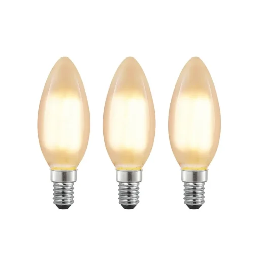 Arcchio LED kaarslamp E14, 4 W, 2.700 K, dimbaar, set van 3