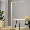 Arcchio LED kantoor vloerlamp Tamilo, wit, metaal, 194 cm