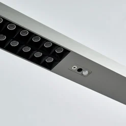 Arcchio LED kantoor vloerlamp Jolinda, zilver, 4.000 K, sensor