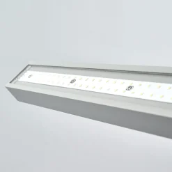 Arcchio LED kantoor vloerlamp Jolinda, zilver, 4.000 K, sensor