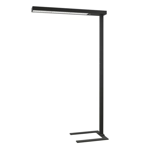 Arcchio LED kantoor vloerlamp Susi, zwart, sensor, touchdimmer