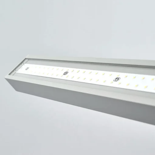 Arcchio LED kantoor vloerlamp Jolinda, set van 2, zilver, 4.000 K