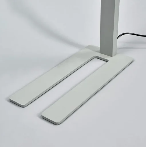 Arcchio LED kantoor vloerlamp Jolinda, set van 2, zilver, 4.000 K
