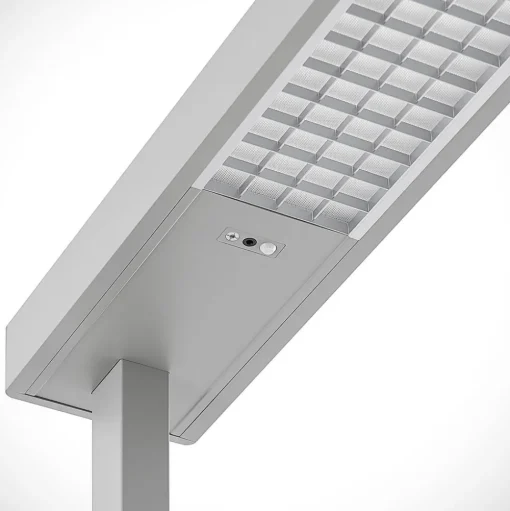 Arcchio LED kantoor vloerlamp Susi, zilver, sensor, dimmer, CCT