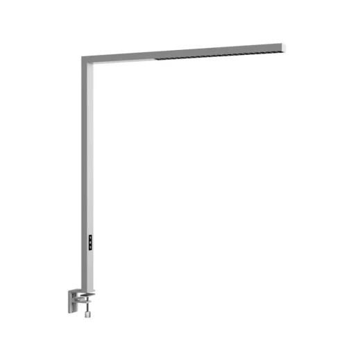 Arcchio LED klemlamp Jolinda, zilver, metaal, dimbaar