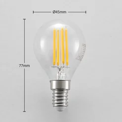 Arcchio LED lamp E14 P45, 4W, helder, 2.700 K, dimbaar