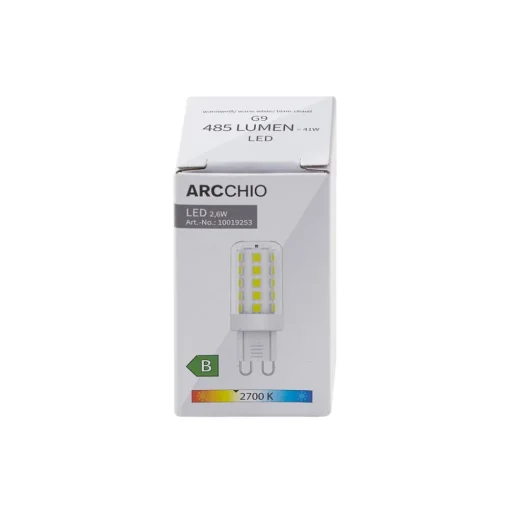 Arcchio LED lamp, G9, 2,6W, helder, 2.700 K