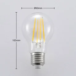 Arcchio LED lamp, gloeidraad, E27, 6,5W, helder, 2.700K
