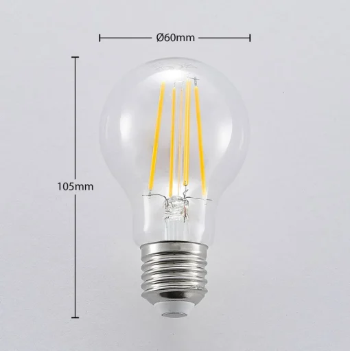 Arcchio LED lamp, gloeidraad, E27, 6,5W, helder, 2.700K