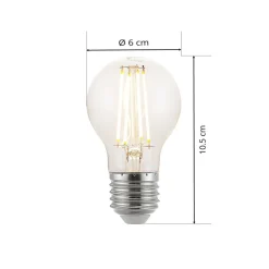 Arcchio LED lamp, gloeidraad, E27, 6,5W, helder, 2.700K