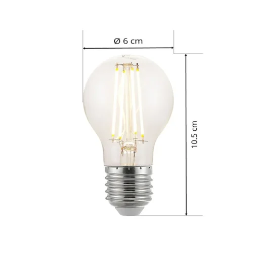 Arcchio LED lamp, gloeidraad, E27, 6,5W, helder, 2.700K