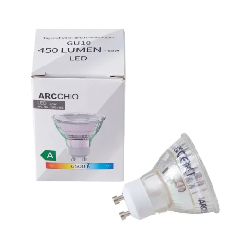 Arcchio LED lamp GU10 2.5W 6500K 450lm glas set van 2