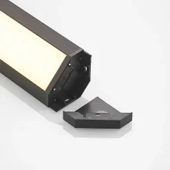 Arcchio LED meubelverlichting Ovano, 62 cm, zwart, aluminium